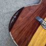 Custom Solid Ebony Santos Wood Acoustic Guitar-Solid Version