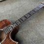 Custom Solid Ebony Santos Wood Acoustic Guitar-Solid Version