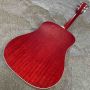 Custom burst Hummingbird classic folk acoustic guitar, solid spruce top, rosewood fingerboard, thickened pickguard, 41-inch quality humming-bird acoustic guitar