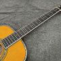Custom OM folk classic acoustic guitar, solid spruce top, ebony fingerboard, rosewood sides and back, 40 inch quality OM42 acoustic guitar