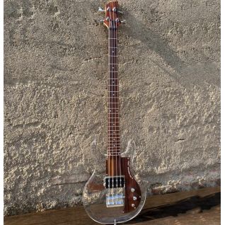 Custom 4 Strings Crystal Clear Acrylic Body Electric Guitar Bass Accept Bass OEM