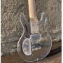 Custom 4 Strings Crystal Clear Acrylic Body Electric Guitar Bass Accept Bass OEM