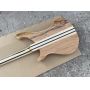 Custom Ricken Maple+Rosewood Neck Through Body Electric Bass Guitar Adjustable Bridge