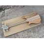 Custom Ricken Maple+Rosewood Neck Through Body Electric Bass Guitar Adjustable Bridge