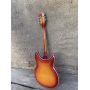 Custom Flamed Maple Top Semi Hollow Body Left Handed 12 Strings 381 Cherry Sunburst Electric Guitar