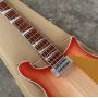 Custom 4 Strings Cherry Sunburst Color Ricken Style Electric Bass