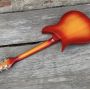 Custom 325 Cherry Burst Ricken Style Electric Guitar, Tremolo System Bridge, F-hole Semi Hollow Body, 3 Mini Humbucker Pickups, 20.75