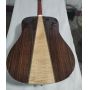 Custom Dreadnought D Body Body Cherryburst Solid Sikta Spruce AAAAA Acoustic Guitar with Abalone Binding