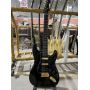 Custom ST Strat Electric Guitar with Black Color and Golden Hardware Mahogany Body and Neck