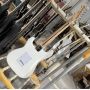 Custom Strat ST Electric Guitar, Cream White Color, Mahogany Body, Rosewood Fingerboard