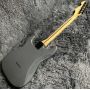 Custom Fender Style Strat ST Electric Guitar, White Pearl pickguard, Mahogany Body, Rosewood Fingerboard, Gray Color, 6 Strings Guitar