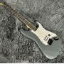 Custom Fender Style Strat ST Electric Guitar, White Pearl pickguard, Mahogany Body, Rosewood Fingerboard, Gray Color, 6 Strings Guitar