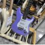 Custom Fender Style St Electric Guitar, Mahogany Body, Purple Color, Rosewood Fingerboard