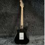 Custom Fender Style ST Electric Guitar, Mahogany Body, Black Color, Rosewood Fingerboard, 6 Strings Guitar