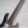 Custom Ibanez Style Electric Guitar OEM with Aluminum board engrave Pickguard, Headstock, Color Binding, Lock String Nut, Floyd Rose Tremolo Bridge