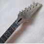 Custom Ibanez Style Electric Guitar OEM with Aluminum board engrave Pickguard, Headstock, Color Binding, Lock String Nut, Floyd Rose Tremolo Bridge
