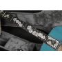 Custom Grand Guitar Factory Water Ripple Blue Color Solid Wood Acoustic Guitar Adirondack Spruce with Flocculent Maple Small Single Guitar