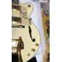 Custom Gretsch Style Electric Guitar in Cream White and Finish Glossing