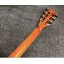 Custom 39 inch OOO cutaway koa wood acoustic electric guitar solid koa wood top with slotted headstock 