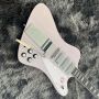Custom Firebird Style Electric Guitar with Metallic Finishing, Jazz Vibrato Bridge Pull Plate, 3 Pickups, Accept Logo OEM