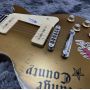 Custom High End Finish Gibson Style Les Paul Electric Guitar Solid Mahogany Aged Gold Relics 
