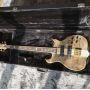 Custom 42 inch active pickup neck through body veneer maple top 4 strings Alembic style electric bass