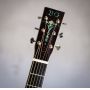 Custom 12-Fret Single O OO Body Shape Handmade Acoustic Guitar with Dove Tail Joint 43mm Nut Width Solid KOA Back Side