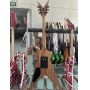 Custom Natural Color Dean Dimebag Electric Guitar, Flame Maple Top, Floyd Rose Tremolo Bridge