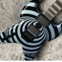 Quality 6 Strings Electric Guitar Zakk Wyld Bullseye Cream Blue V Guitars HH Pickups Rosewood Fingerboard Maple Neck