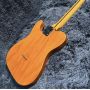 Custom Tele Electric Guitar, Maple Fingerboard, Mahogany Body, Transparent Yellow Color, 6 Strings, 22 Frets