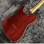 Custom Tele Electric Guitar, Maple Fingerboard, Mahogany Body, Red Color, 6 Strings, 22 Frets