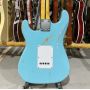 Custom Relic Aged ST Electric Guitar, Alder Body, Maple Fingerboard, Blue Color, 21 Frets