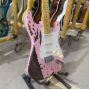 Custom Relic G-ST Electric Guitar, Pink Color, Alder Body, Maple Fingerboard, 22 Frets, Aged Guitar