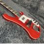 Custom Rickenbacker 4003 Bass Electric Guitar in Transparent Red Color