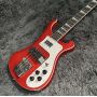 Custom Rickenbacker 4003 Bass Electric Guitar in Transparent Red Color