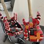 Edward Eddie Van Halen Heavy Relic Red Franken Electric Guitar Black White Stripes Floyd Rose Tremolo Bridge Frankenstein