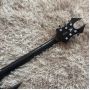 Custom B. C. Rich Style Red Rim High Gloss Black Hardware Electric Guitar with Hardcase