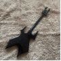 Custom B. C. Rich Style Red Rim High Gloss Black Hardware Electric Guitar with Hardcase