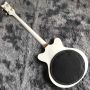 Custom 4 Strings Grets Style F Hole Electric Guitar Bass in White Color