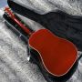 Red GB Style J-45 Acoustic Guitar Solid Spruce Top Rosewood Side and Back 20 Frets