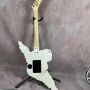 Custom One Pickup Solid Body White Angel Hand Carved Shape Electric Guitar