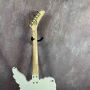 Custom One Pickup Solid Body White Angel Hand Carved Shape Electric Guitar