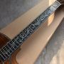 Custom All KOA Wood 40 Inch PS14 Type Cutaway Acoustic Guitar Abalone Tree of Life Ebony with Customized Logo on Headstock​​