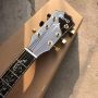 Custom All KOA Wood 40 Inch PS14 Type Cutaway Acoustic Guitar Abalone Tree of Life Ebony with Customized Logo on Headstock​​