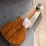 Custom All KOA Wood 40 Inch PS14 Type Cutaway Acoustic Guitar Abalone Tree of Life Ebony with Customized Logo on Headstock​​