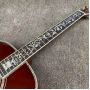 41 Inch D Type Sunburst Solid Spruce Acoustic Guitar Abalone Ebony Fingerboard