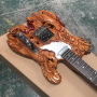 Custom 6 Strings HandCarved Electric Guitar with Matte Paint Finishing