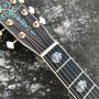 Custom All Solid Wood 41 Inch D45 Style Acoustic Guitar Abalone Inlay SOLID Rosewood Back Side