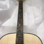Custom SJ200 Style 43 Inch Solid Spruce Top Flamed Maple Back Side Jumbo Body Acoustic Guitar Abalone Inlays