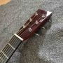 SOLID Back Side Folk Guitar Version 38 Inch OO Type Solid Spruce Top Acoustic Guitar Abalone Inlay Ebony Fingerboard